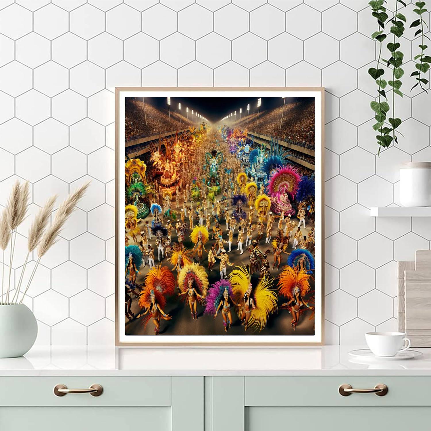 Carnevale Di Rio De Janeiro - Brazil Paint By Numbers