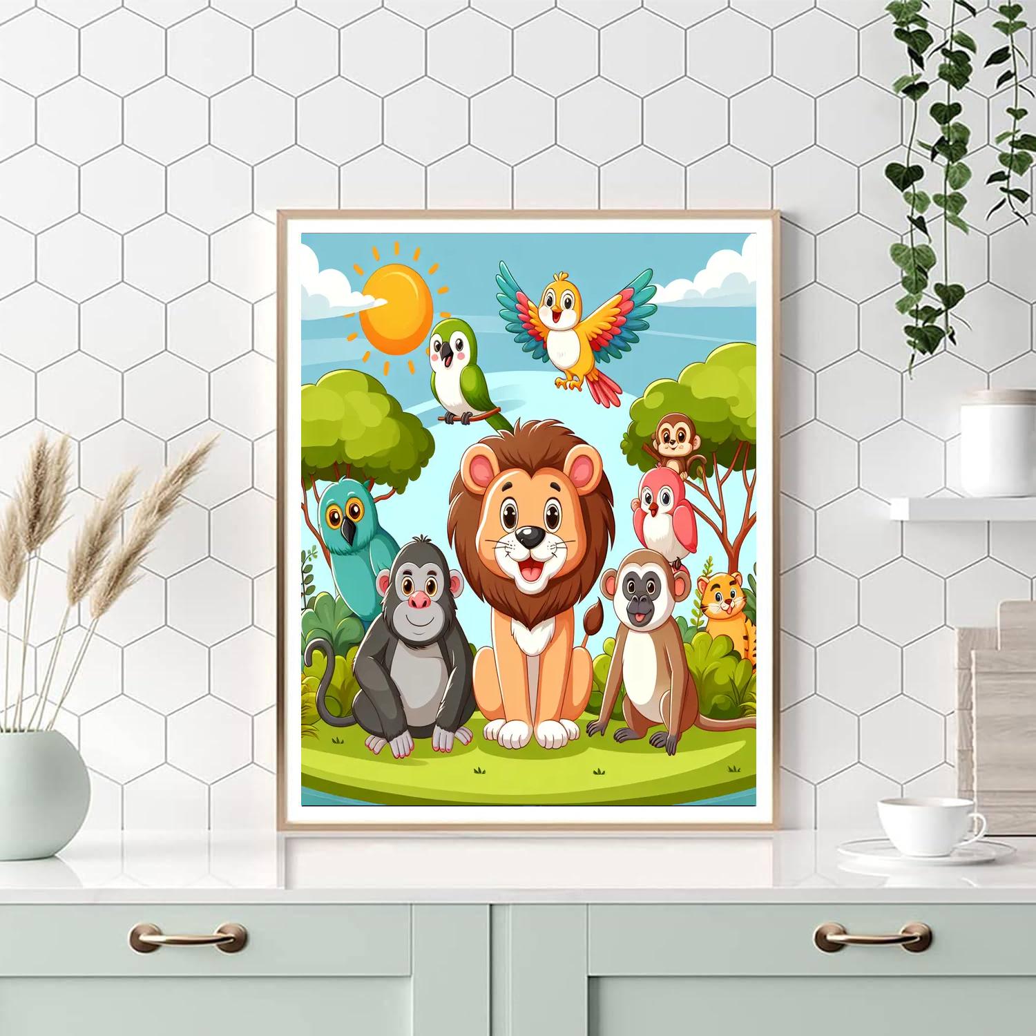 Magical Wildlife Safari Paint By Number
