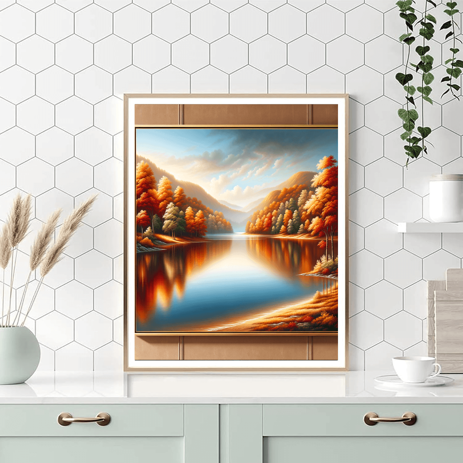 Quiet Autumn Reflections Painting Number Kit