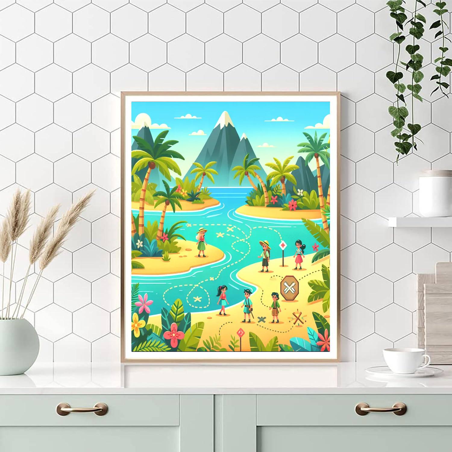 Adventure Island Challenge DIY Paint By Numbers