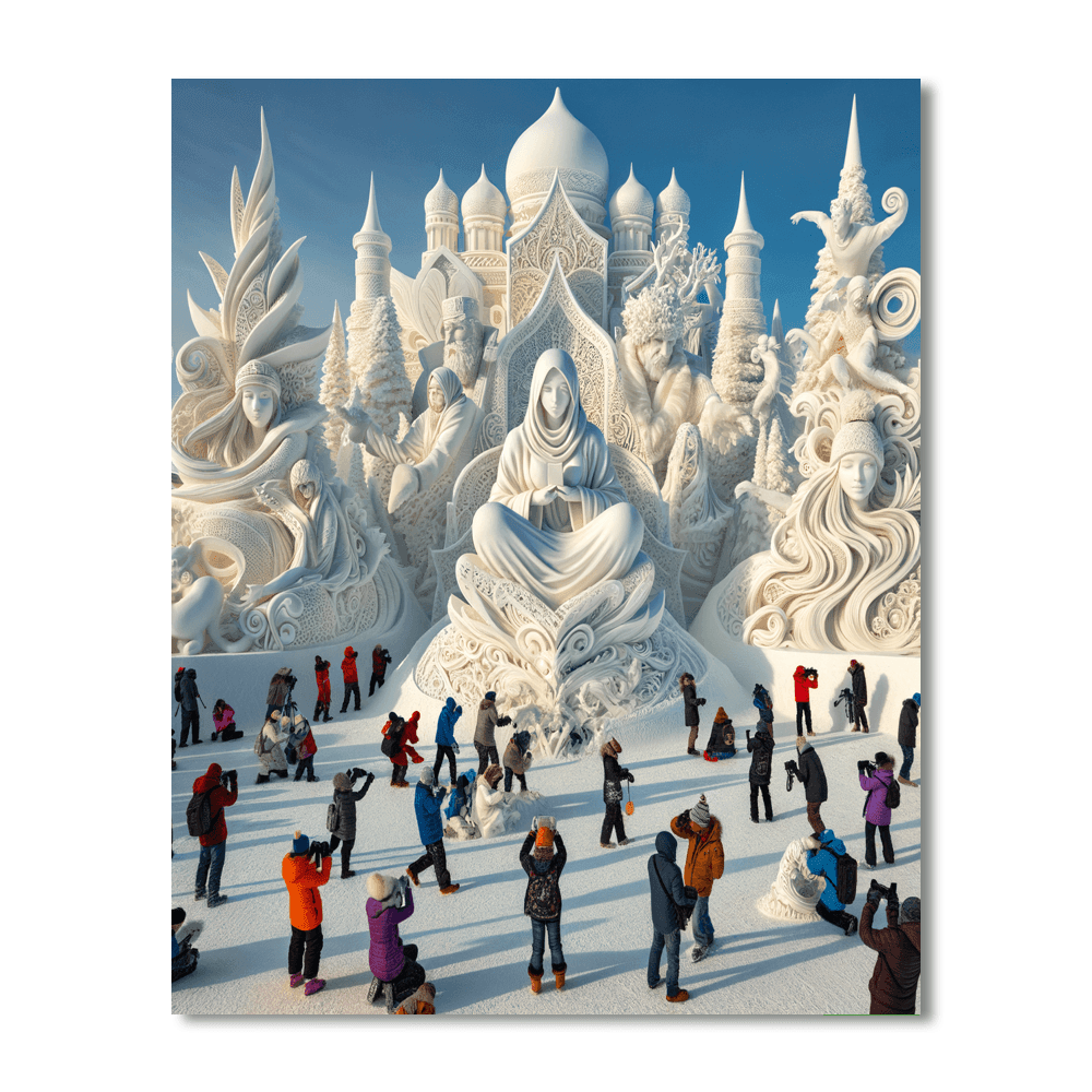 Snow Sculpture Competition - Canada Numbered Painting Kits