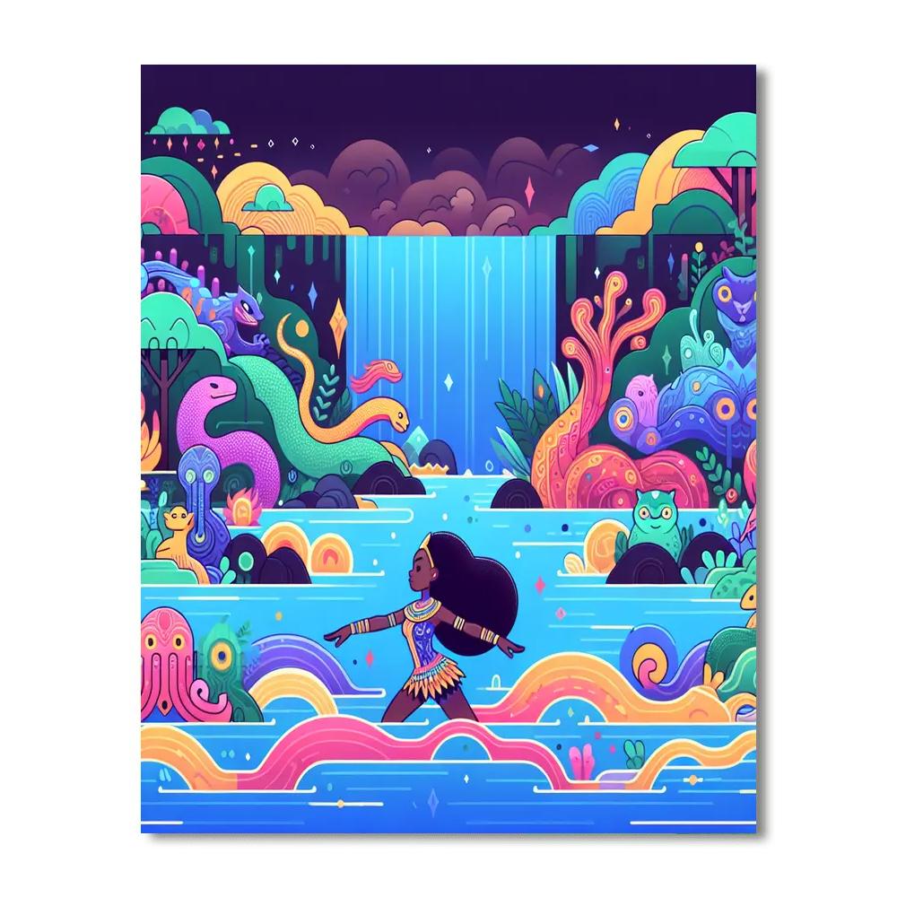 Enchanted River Expedition DIY Paint By Numbers