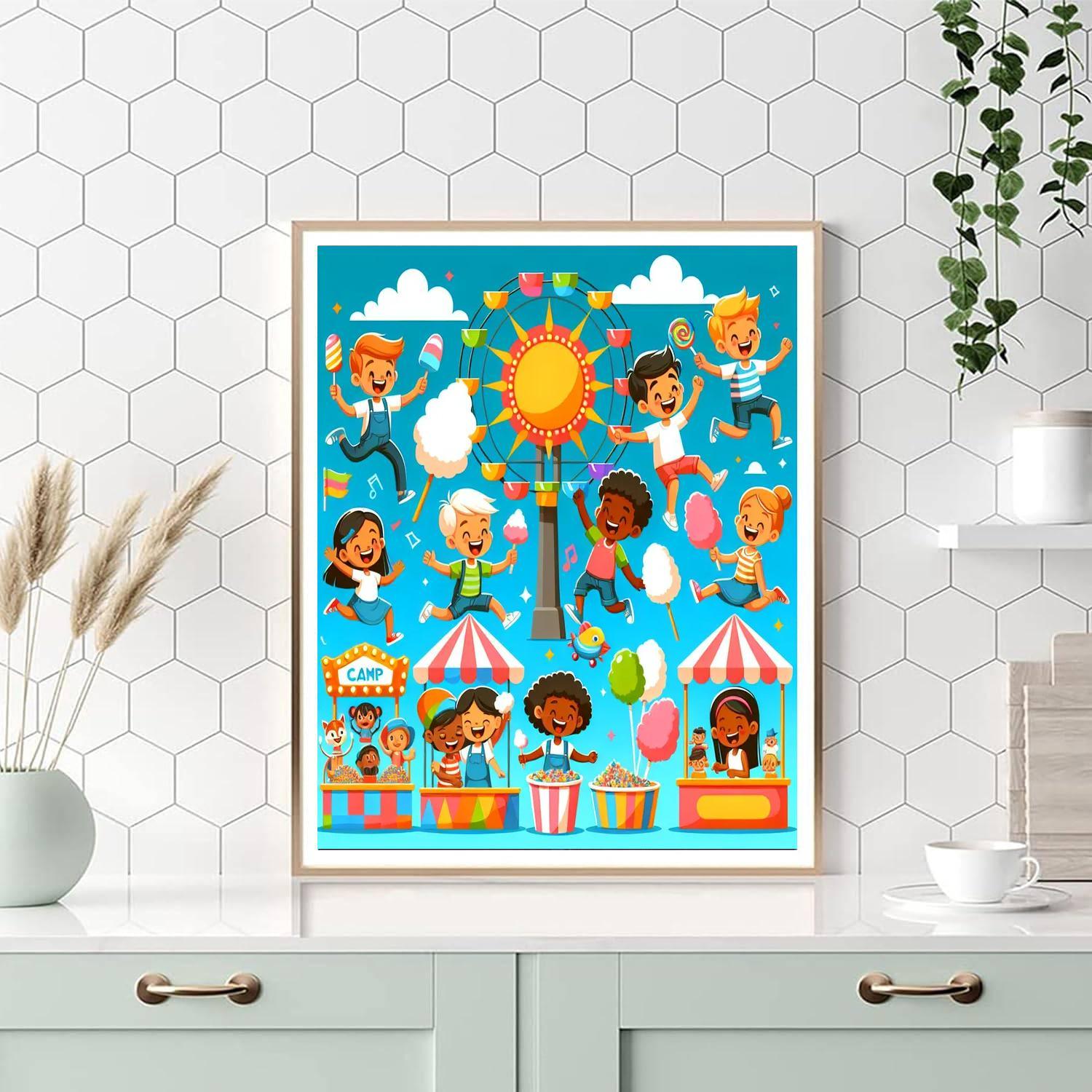 Festive Carnival Of Colors Numbered Painting Kits