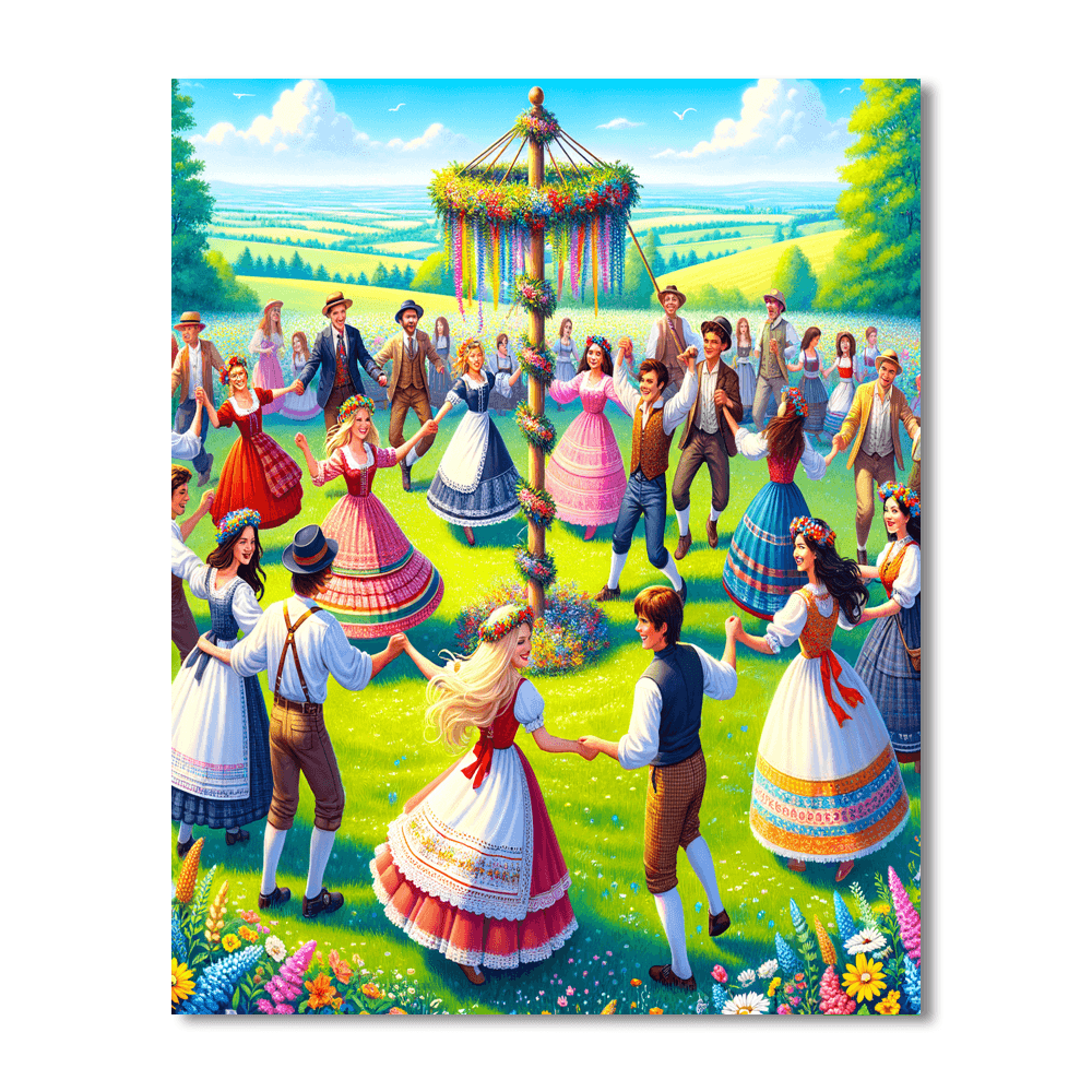 Midsummer Festival Number Painting