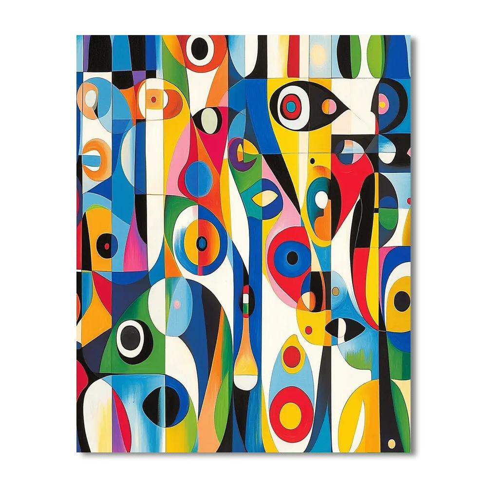Joan Miró Inspired Fantasy Of Colors  Paint By Color