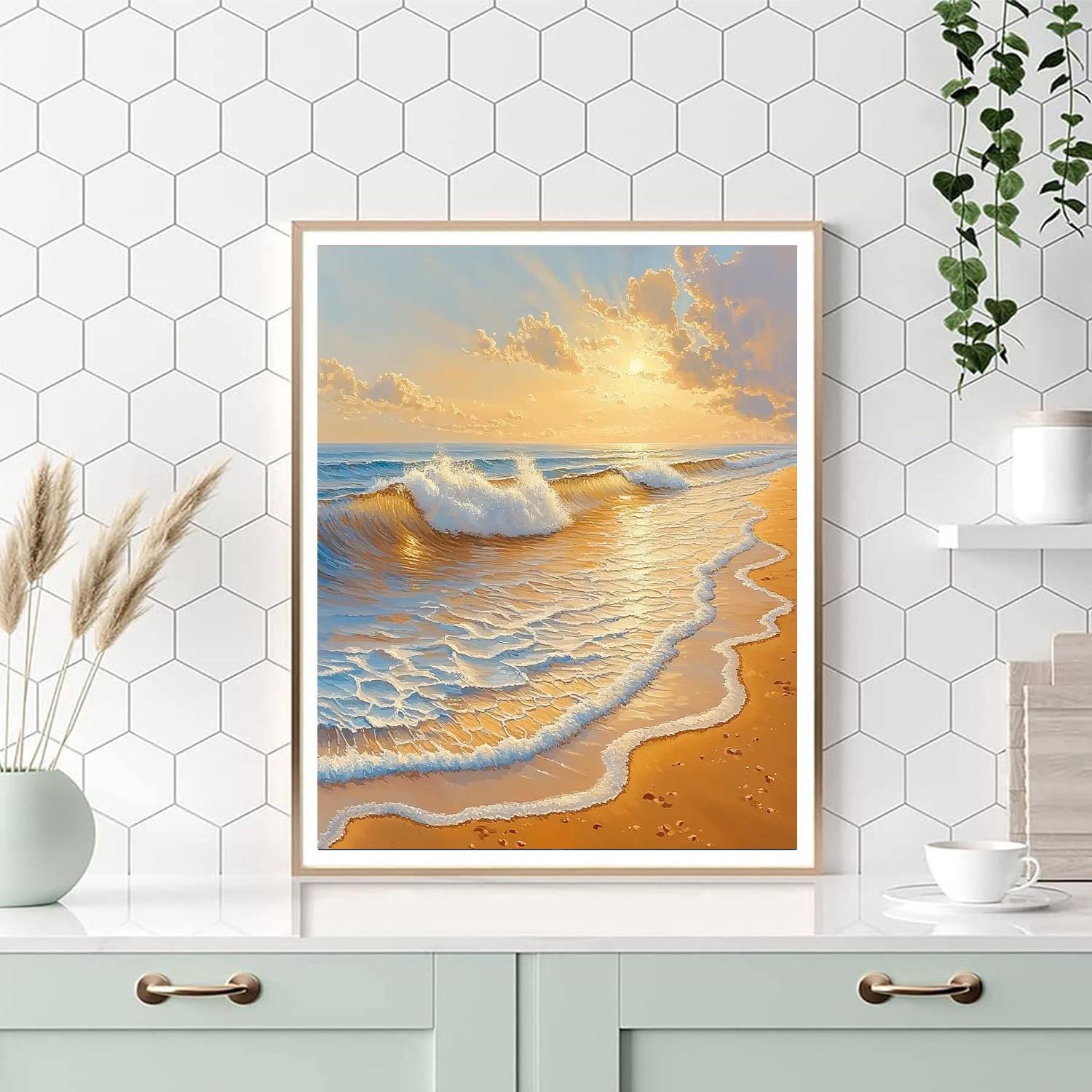 J.M.W. Turner Inspired Serenity Of Seaside  Paint By Numbers Kits