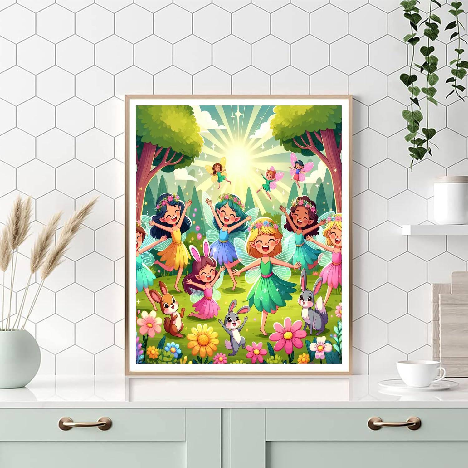 Wondrous Woodland Fairies Painting Number Kit