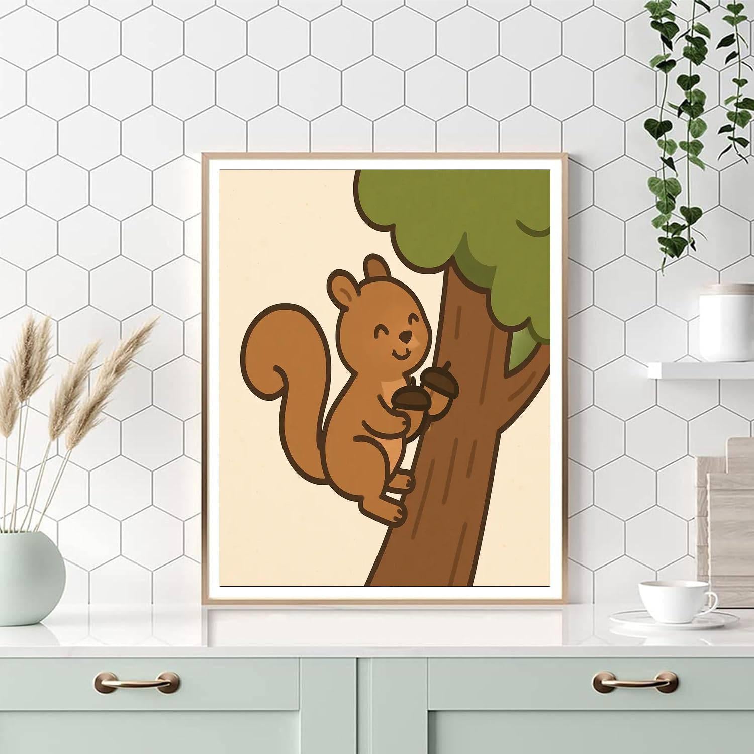 Clever Squirrel’s Nutty Quest DIY Paint By Numbers