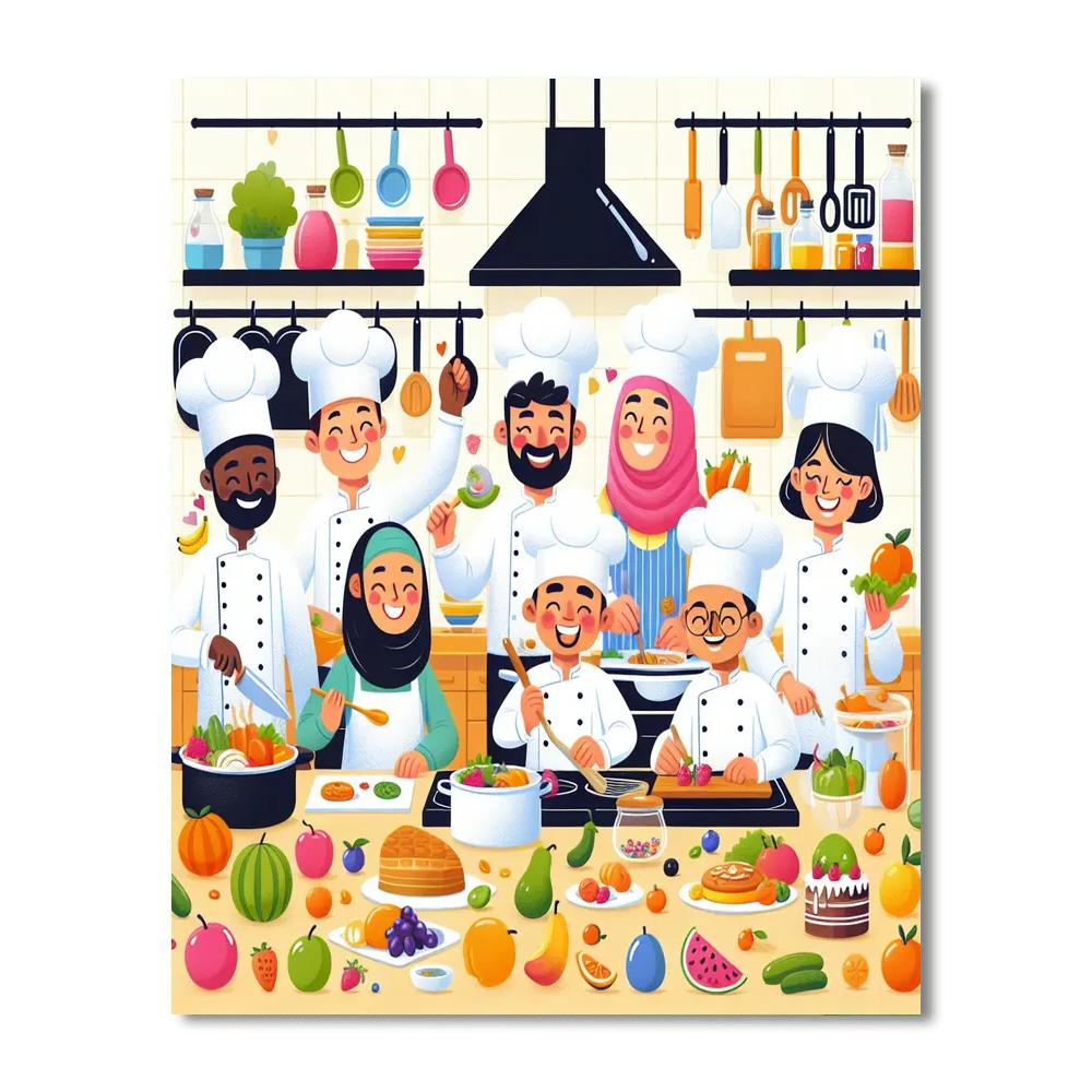 Magic In The Kitchen Number Painting