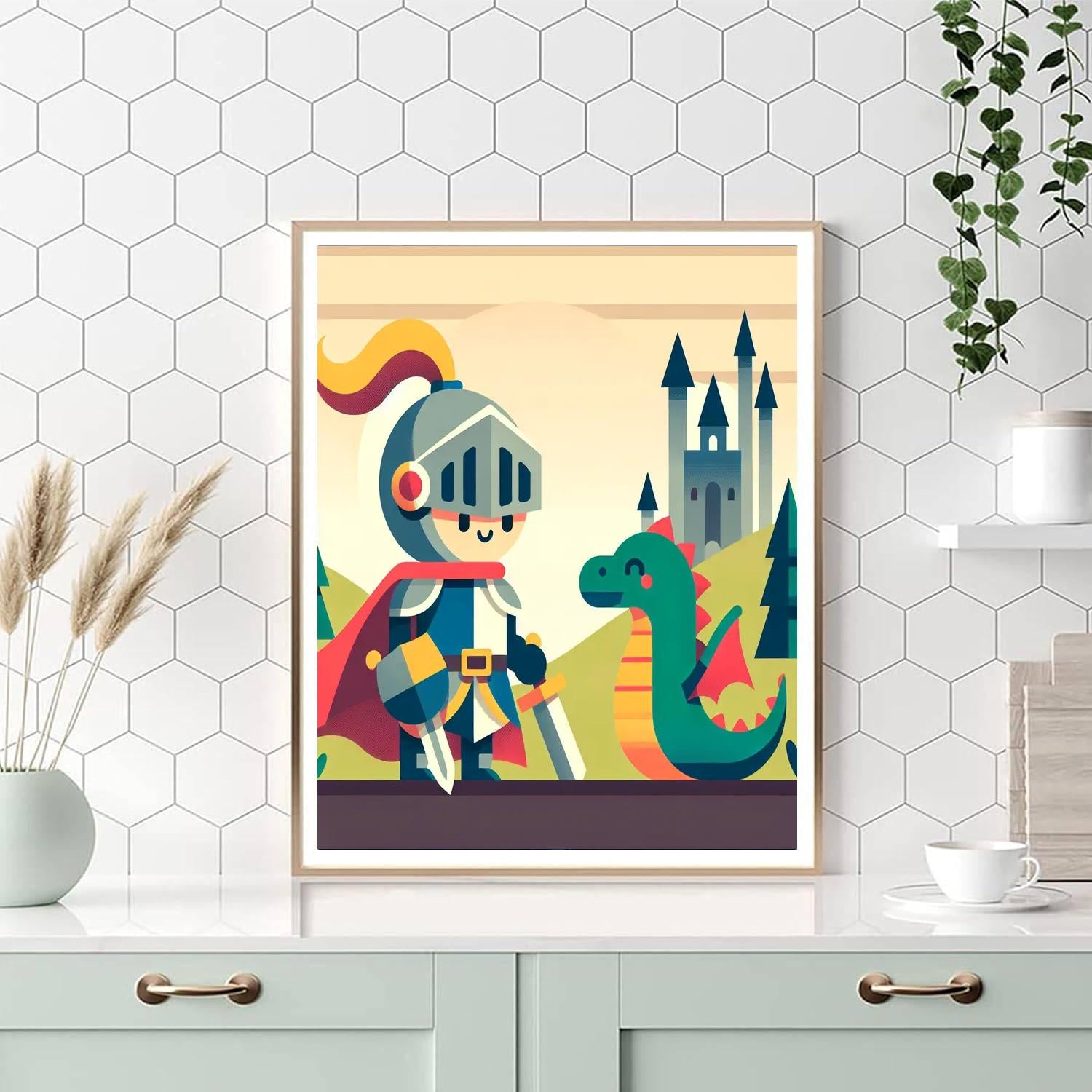 Knight's Dragon Quest Numbered Painting Kits