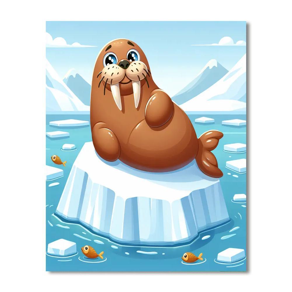 Witty Walrus Painting By Numbers Kit