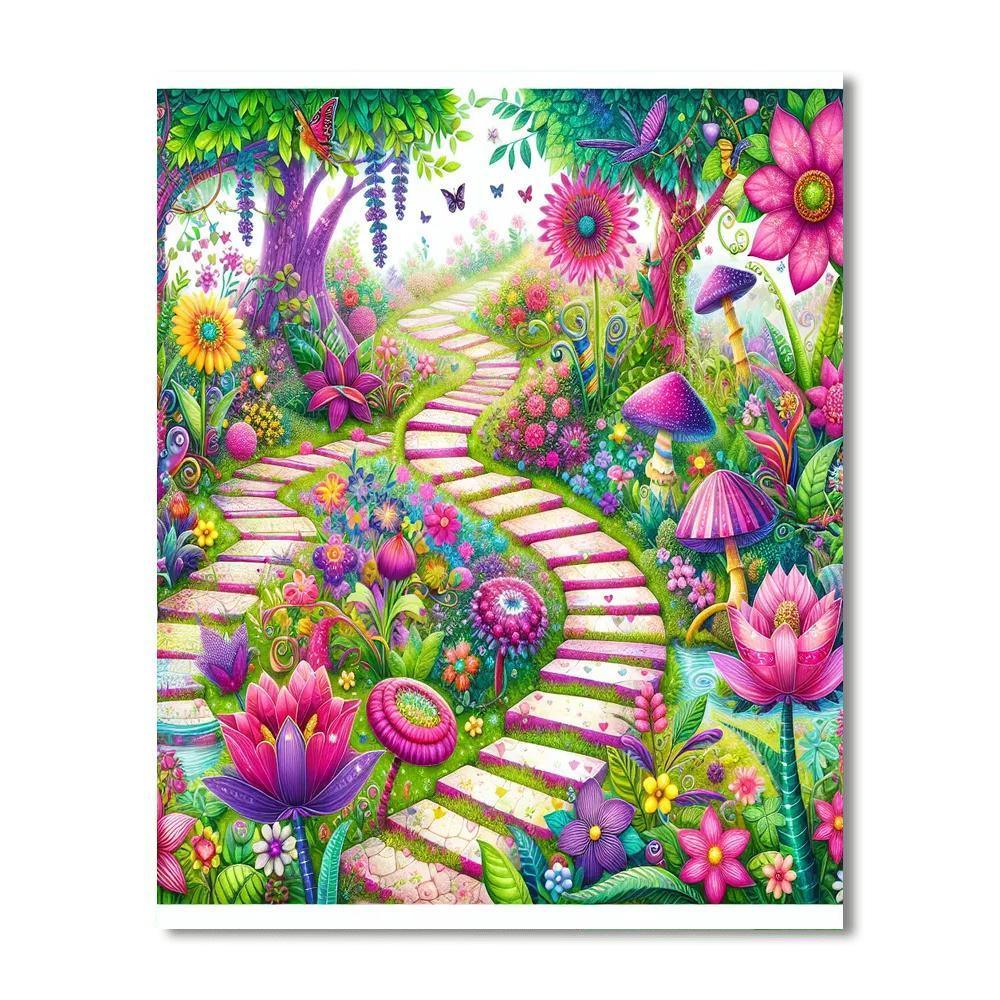 Fantasy Garden Pathways Paint By Numbers Kits