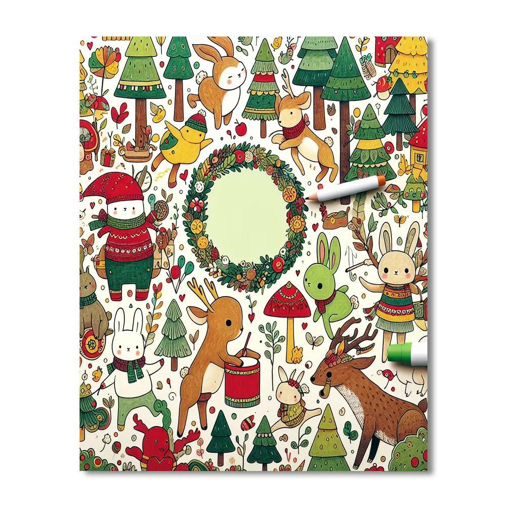 Magical Woodland Festival Numbered Painting Kits