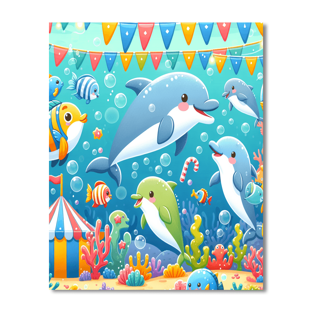 Undersea Carnival Number Painting