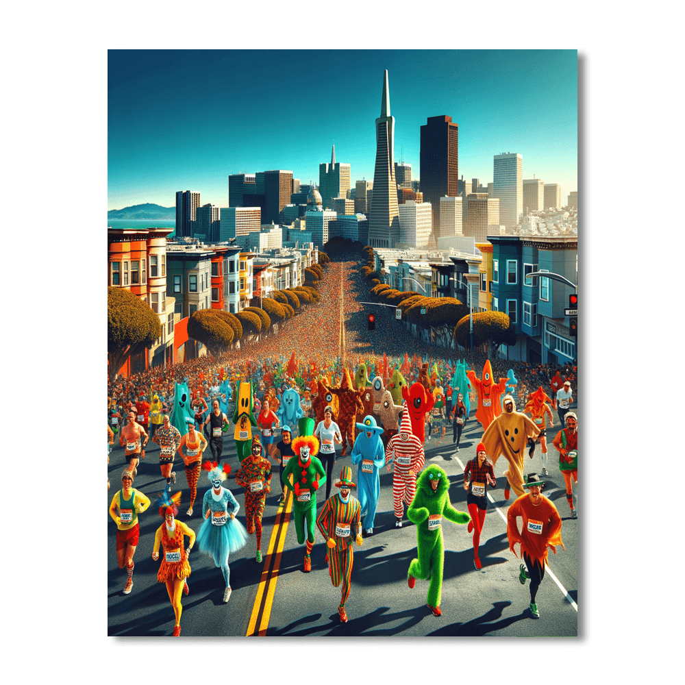 Bay To Breakers - San Francisco, Usa Paint By Number