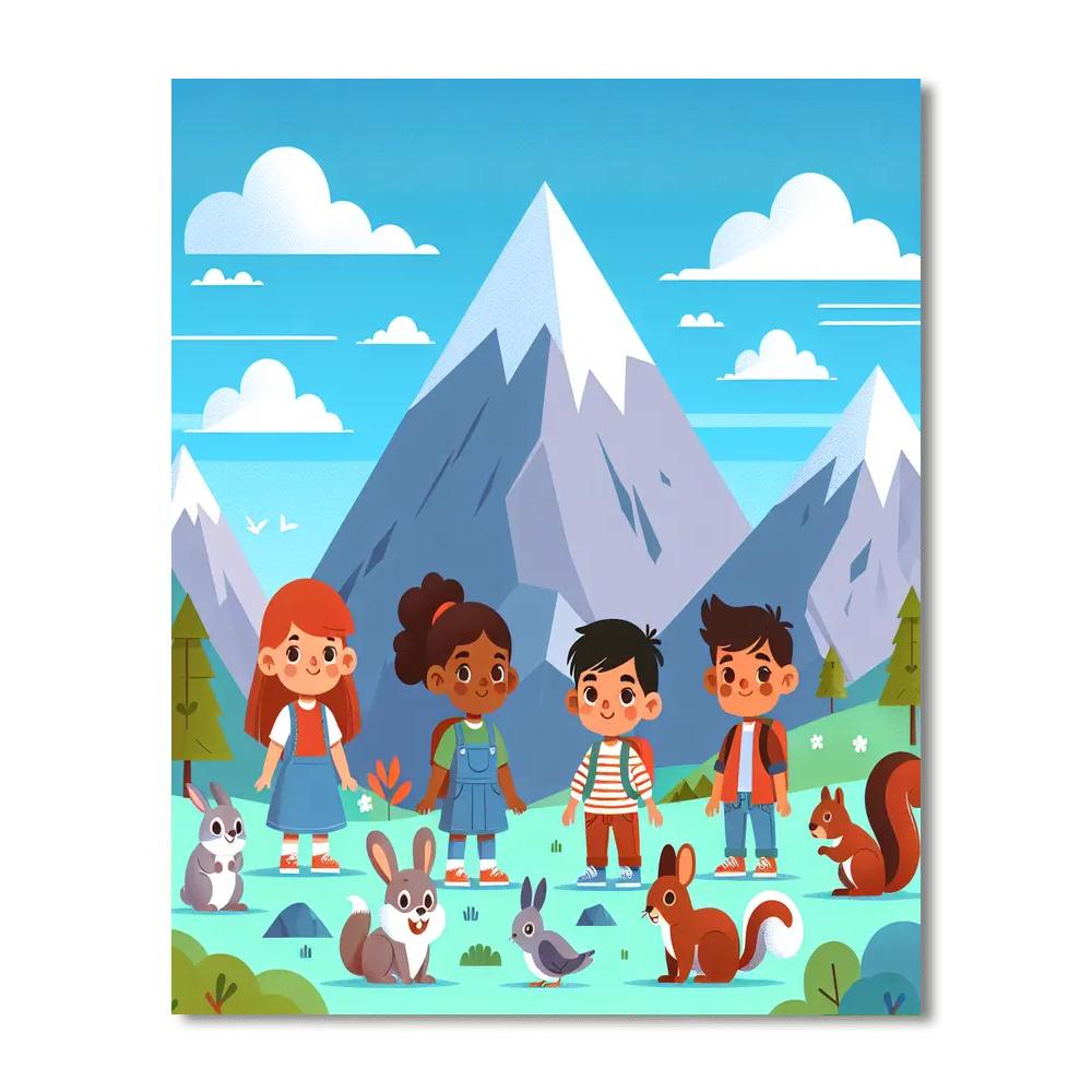 Majestic Mountain Wonders Paint By Numbers Art