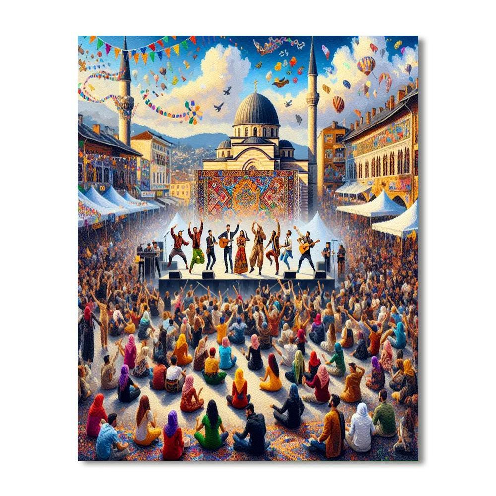 Oslobodjenje Festival - Bosnia And Herzegovina Painting By Numbers Kit