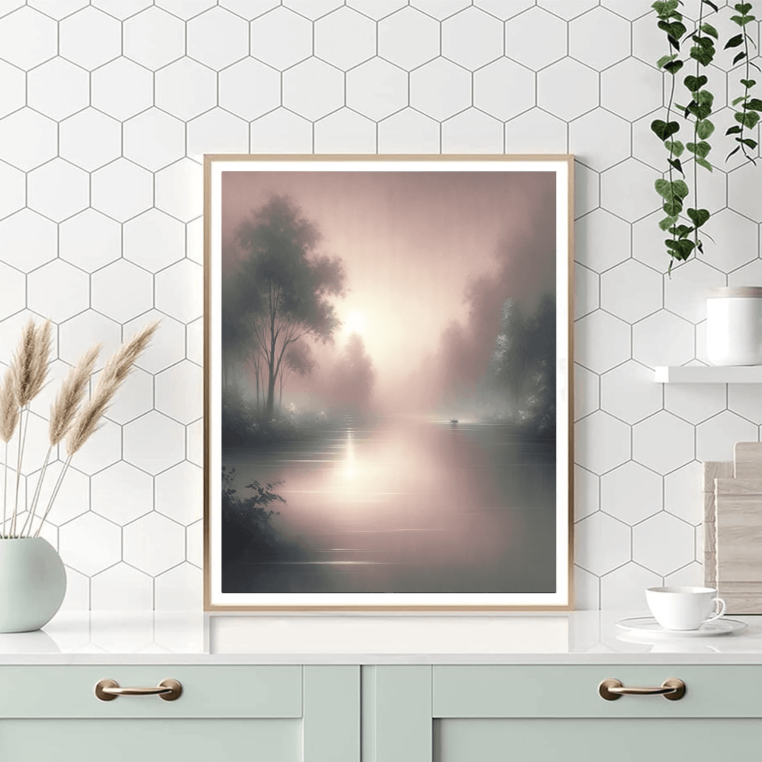 Misty River Dawn Painting By Numbers Kit