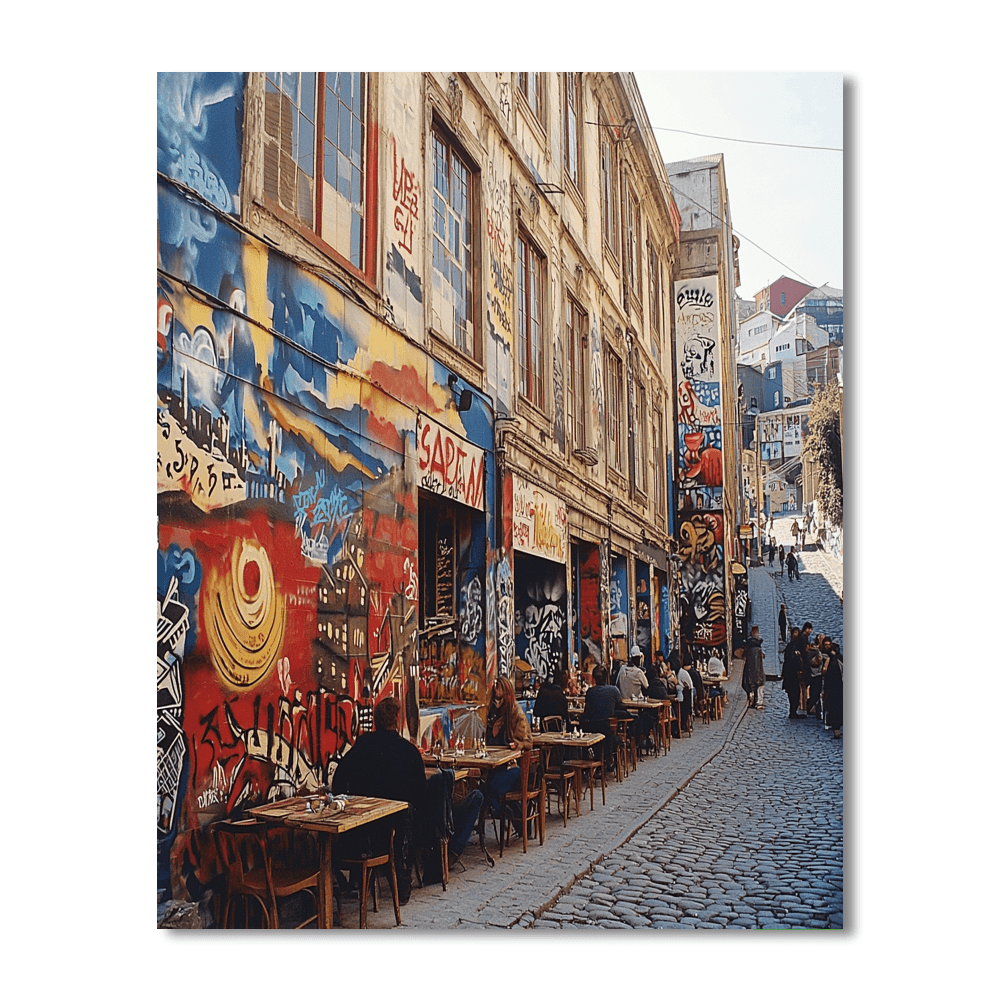 Street Art Of Valparaíso - Chile Numbered Painting Kits