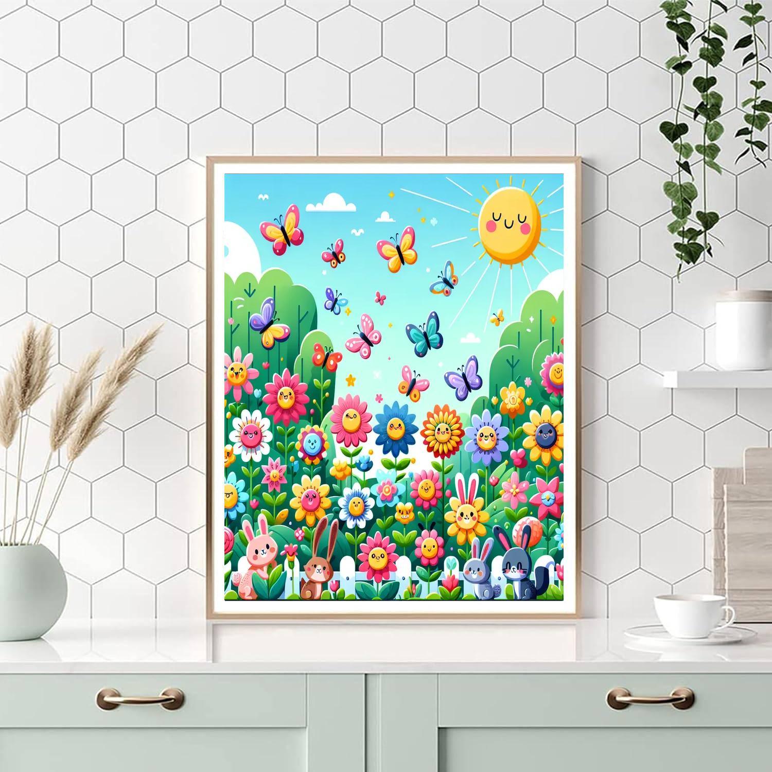 Festival Of Flowers Painting Number Kit