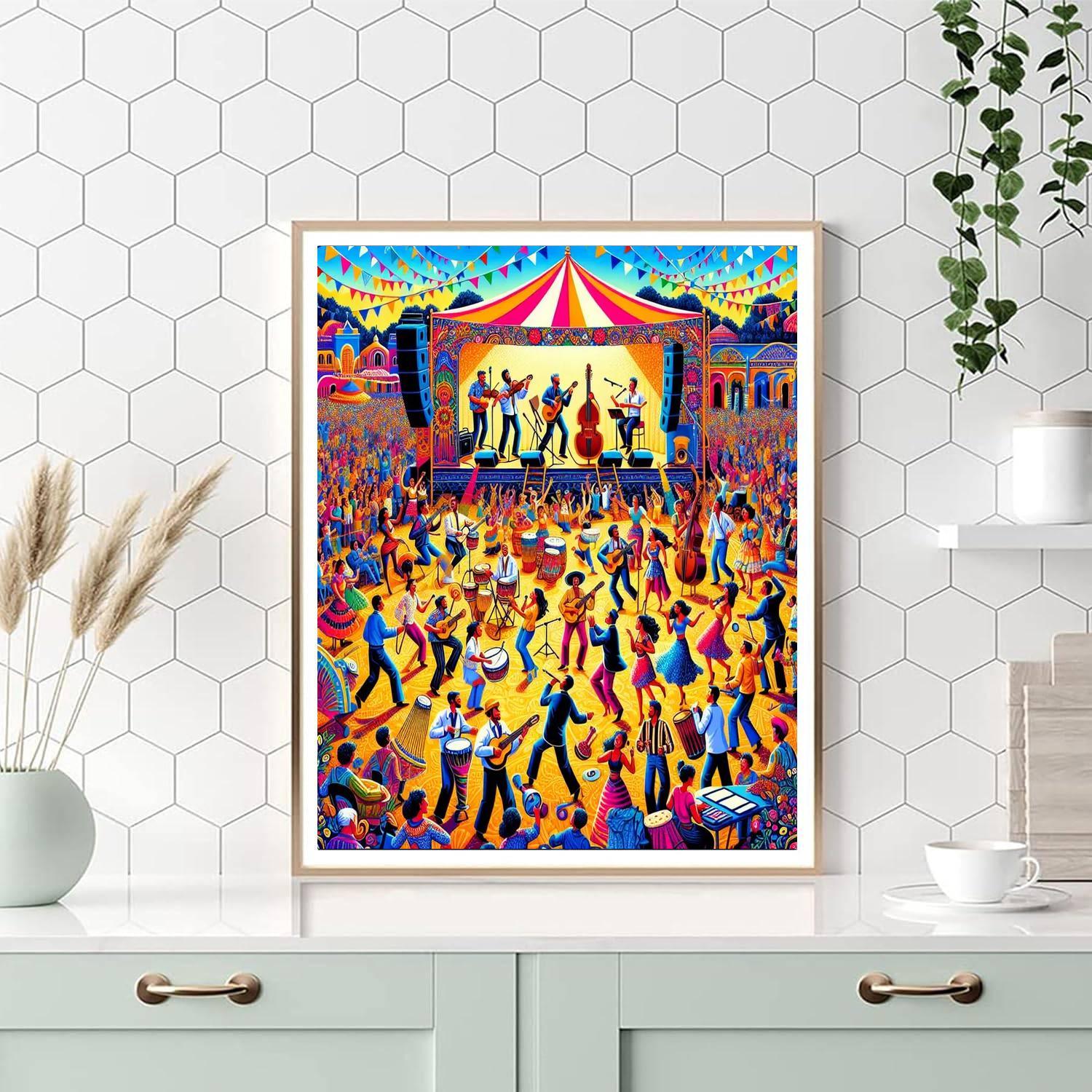 Charming Musical Festival Numbered Painting Kits