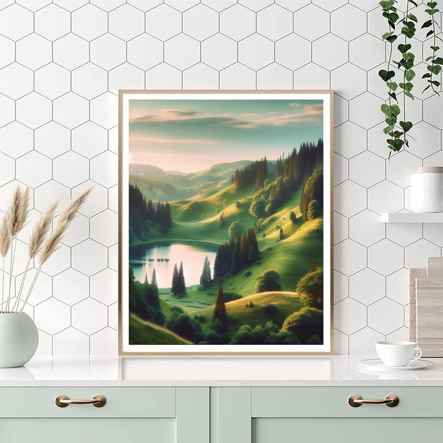 Classic Landscape Serenity Numbered Painting Kits