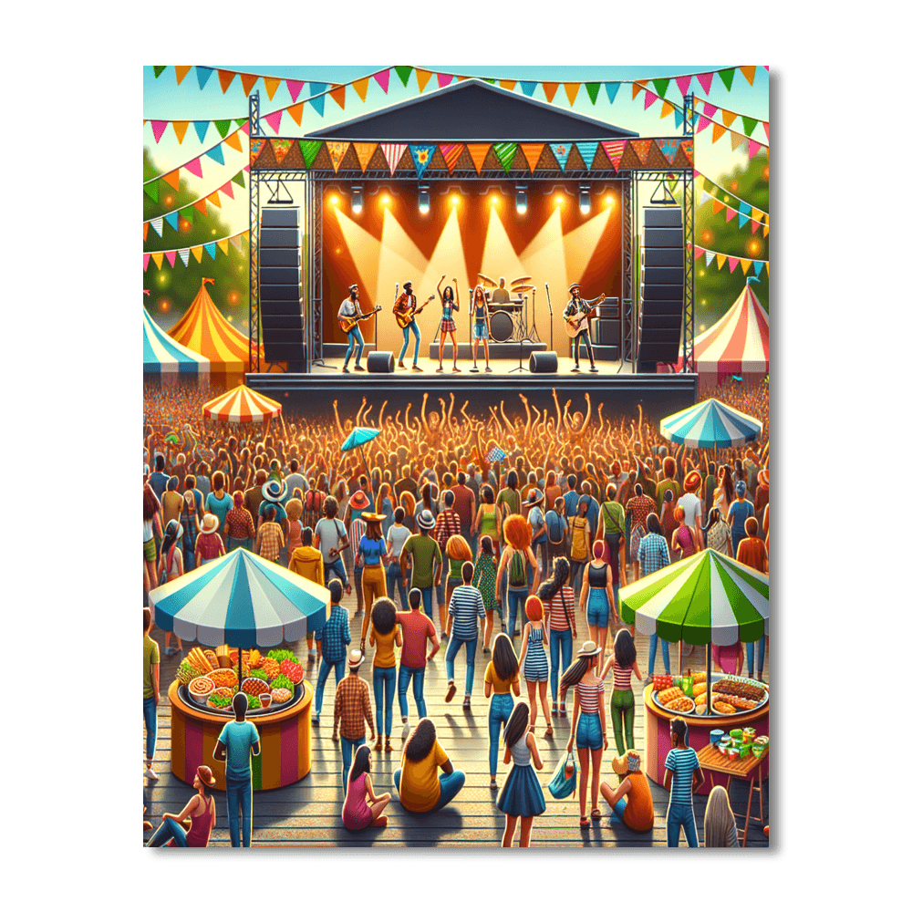 Roskilde Festival Number Painting