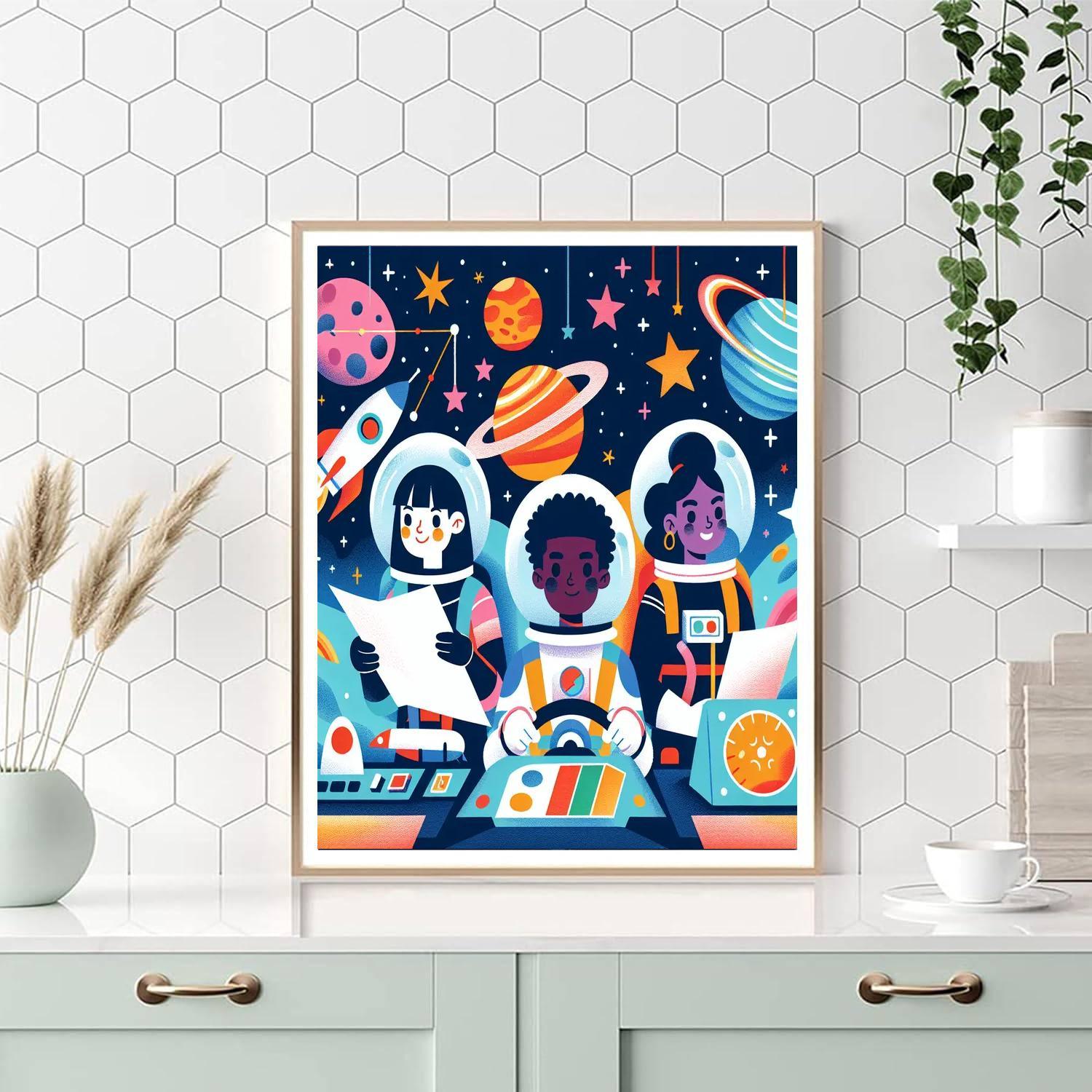 Galactic Quest Heroes Paint By Number