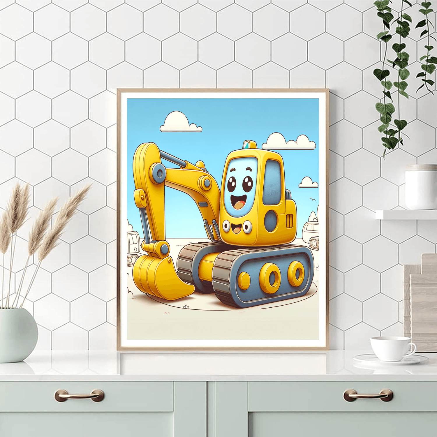 Exciting Excavator Paint By Color