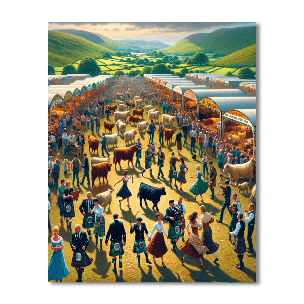 The Royal Highland Show - Scotland Painting Number Kit