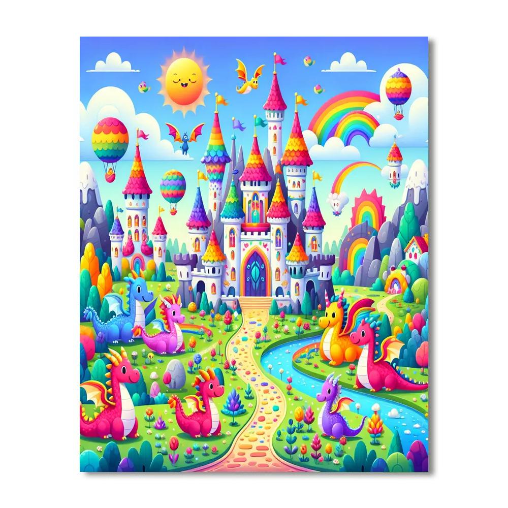 Adventures In Fairy Tale Kingdom DIY Paint By Numbers