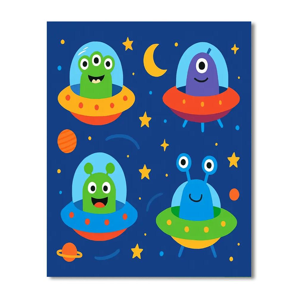 Space Invaders Encounter Paint By Numbers