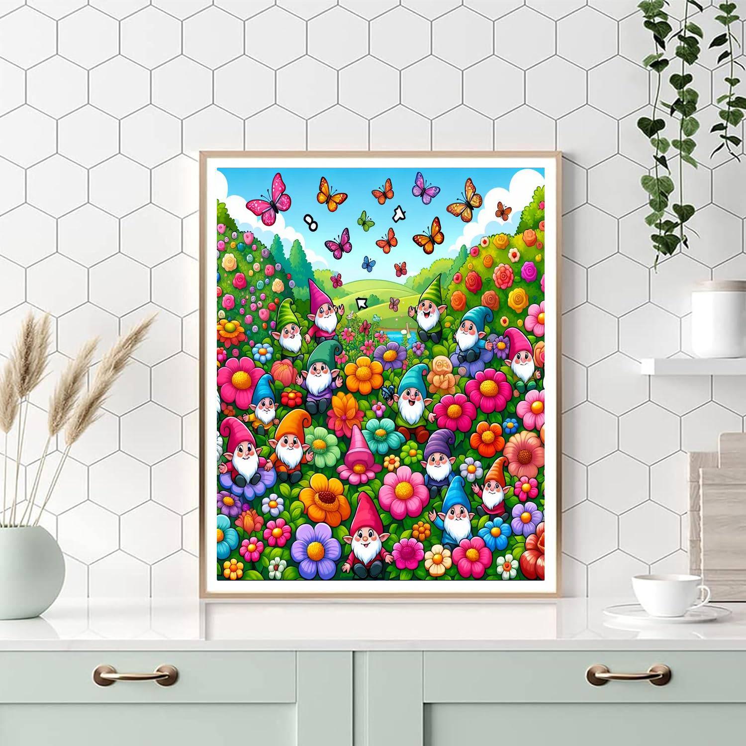 Enchanted Garden Friends Paint By Color
