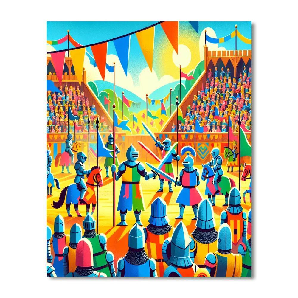 Royal Kingdom's Tournament Painting Number Kit