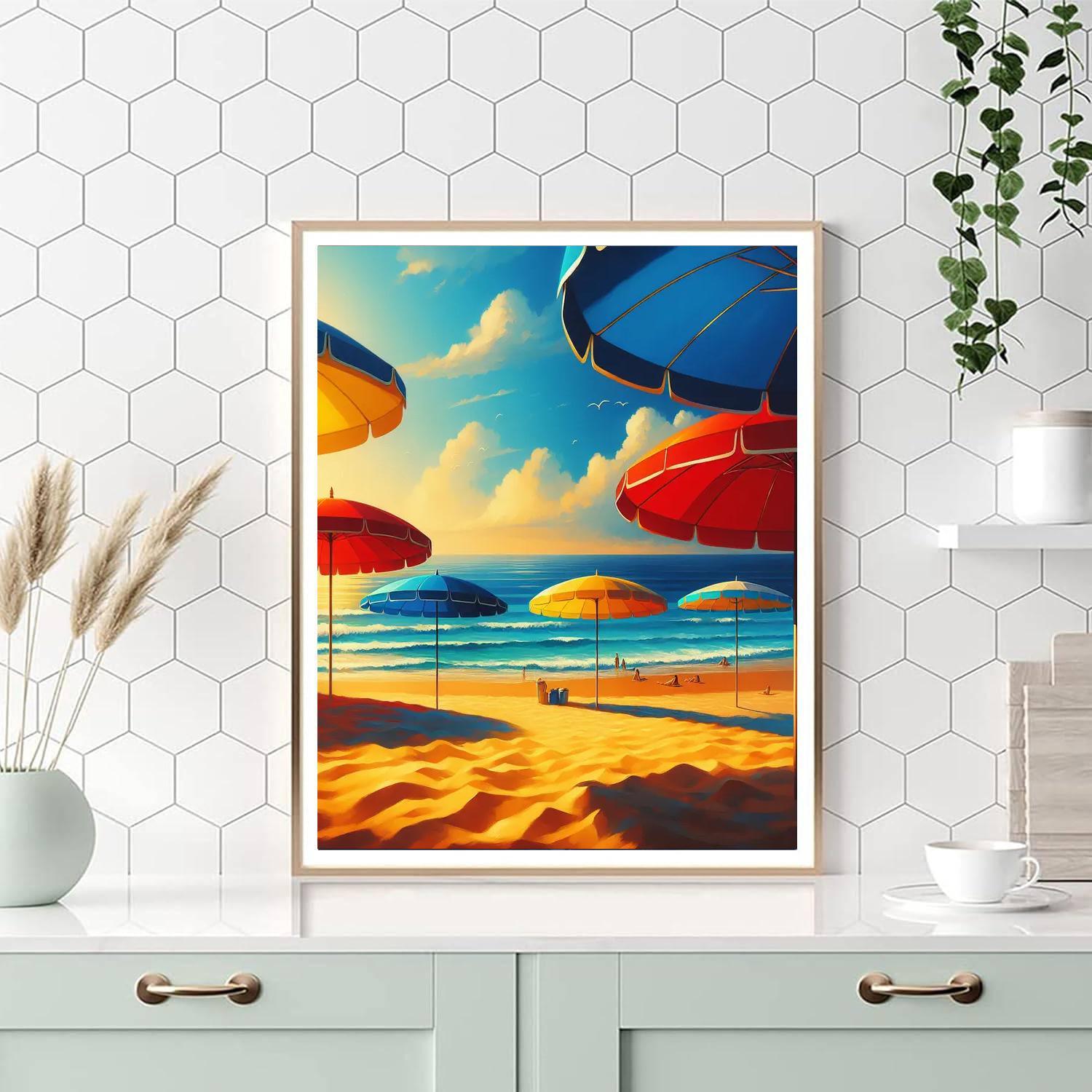 Seaside Holiday Retreat Painting Number Kit