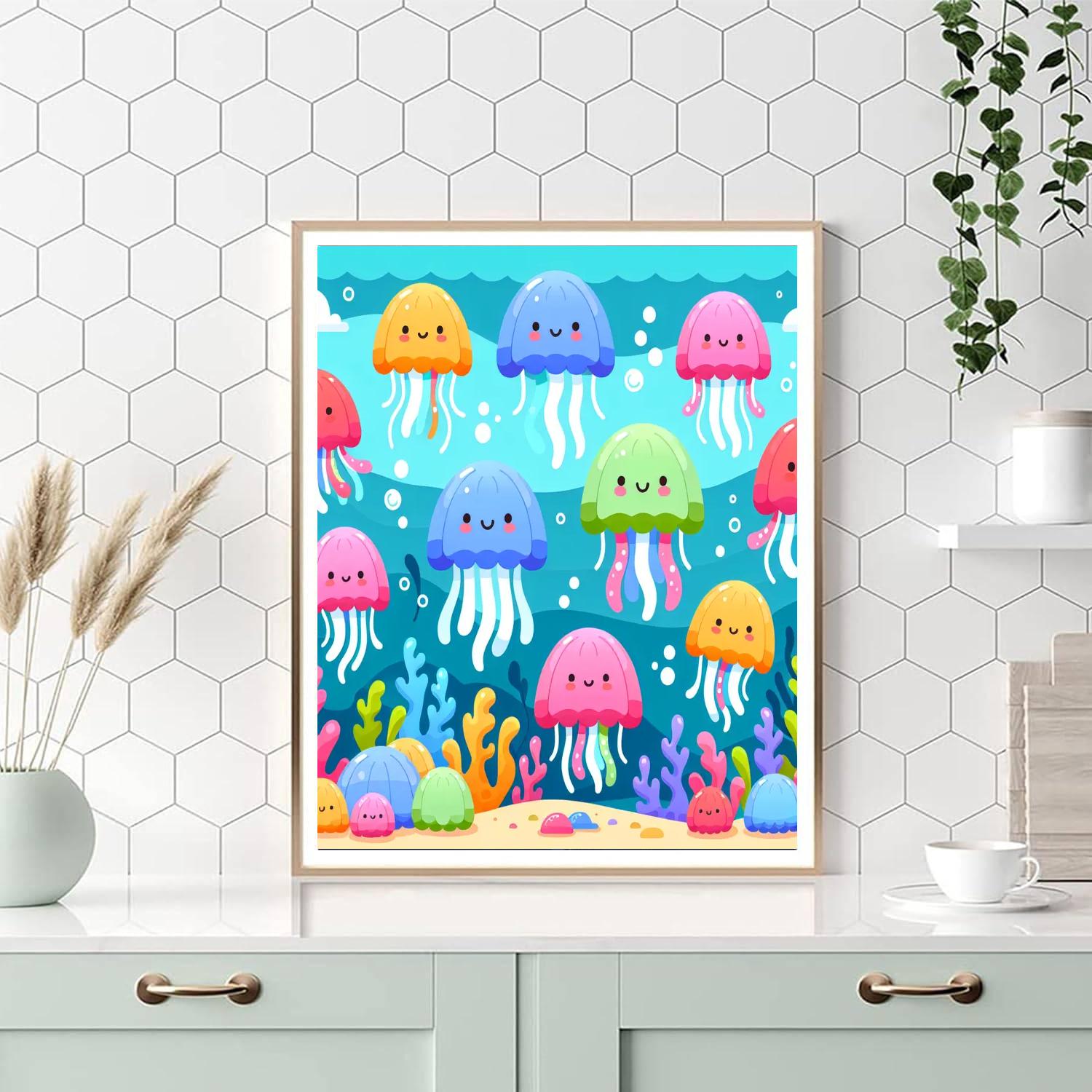 Jolly Jellyfish Jig Painting By Numbers Kit