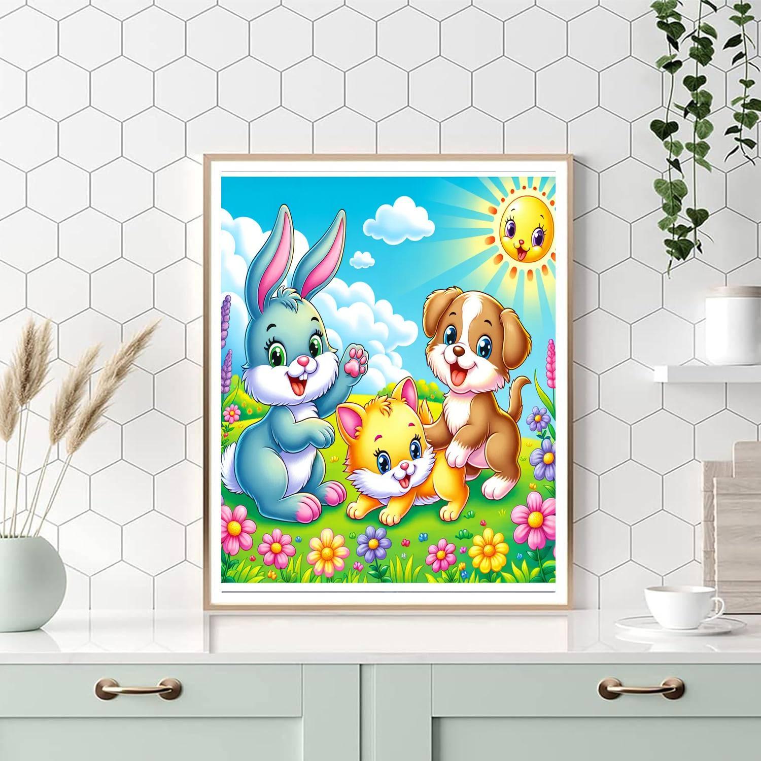Cuddly Critters Playtime Painting By Numbers Kit