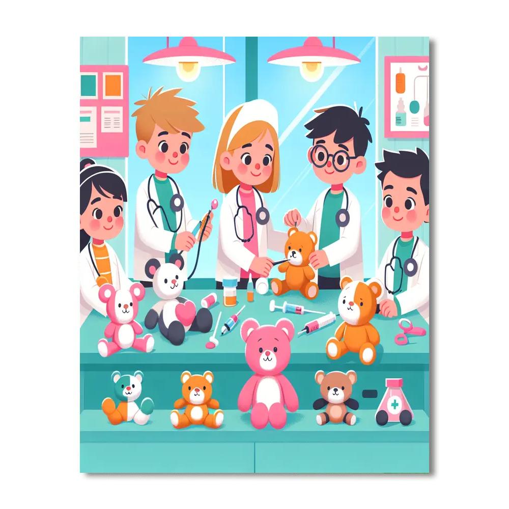 Caring Kids Clinic Number Painting