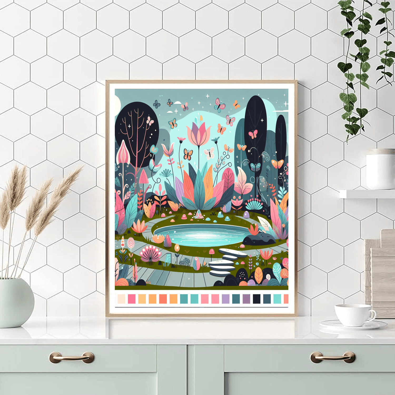 Secret Garden Adventure Painting Number Kit