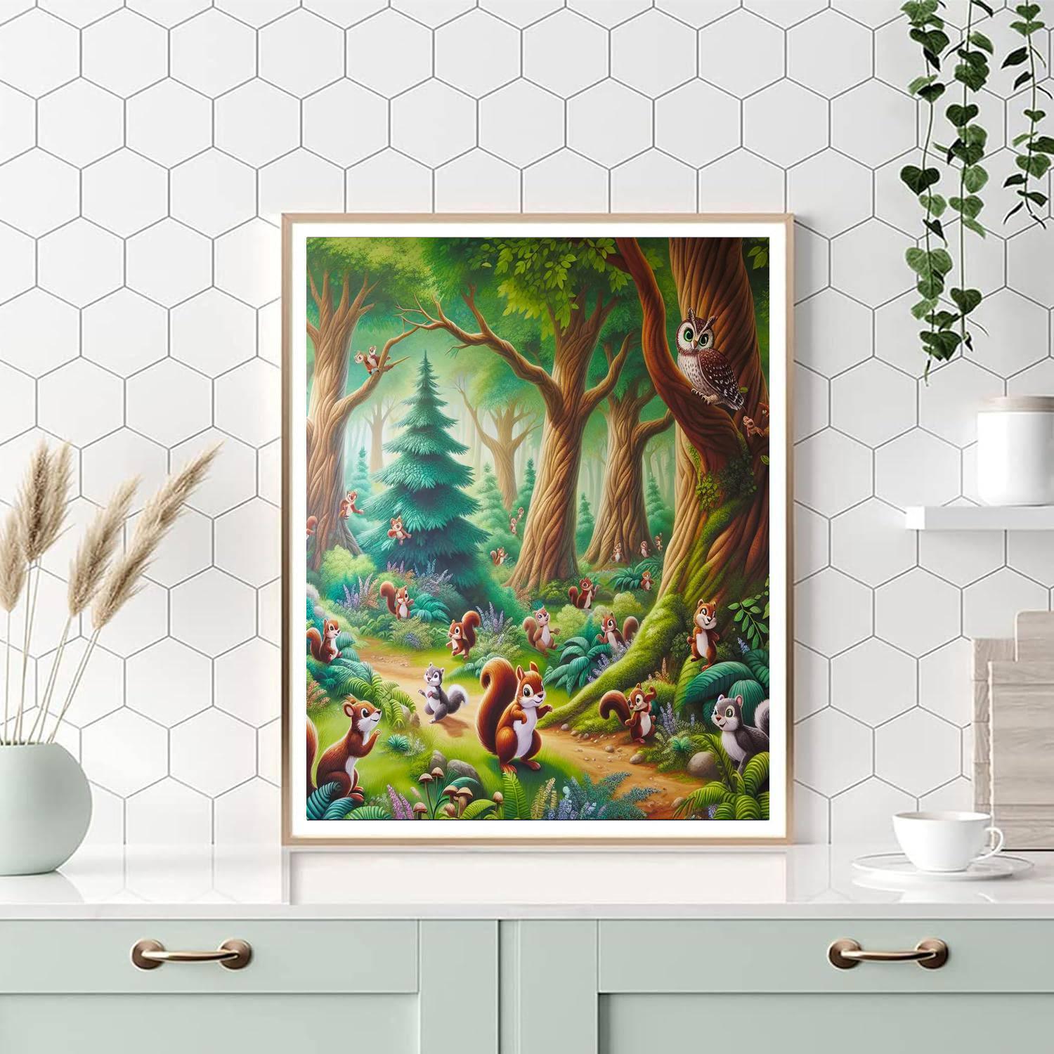 Magic Woodland Creatures DIY Paint By Numbers