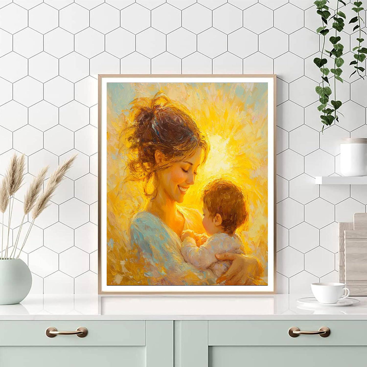 Radiant Mother’s Love Numbered Painting Kits