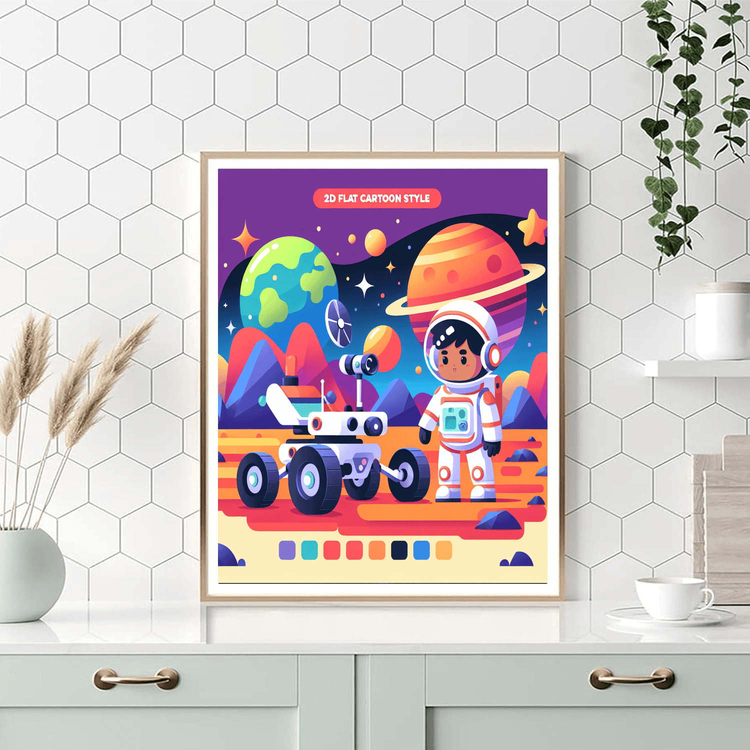 Space Rover Adventure Painting By Numbers Kit