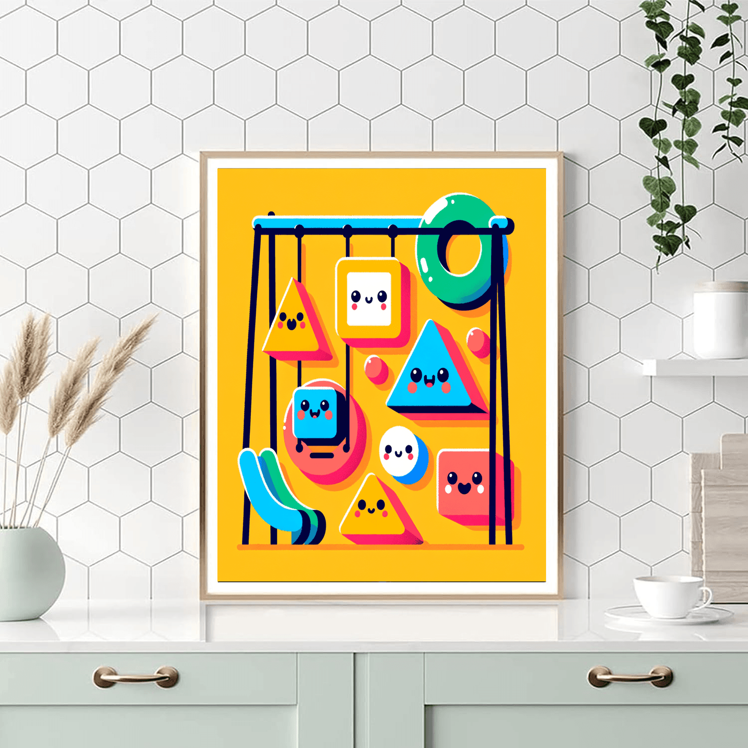 Silly Shapes Playground Number Painting