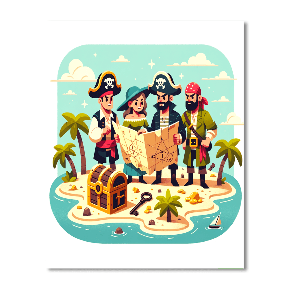 Adventure Pirate Quest Paint By Number