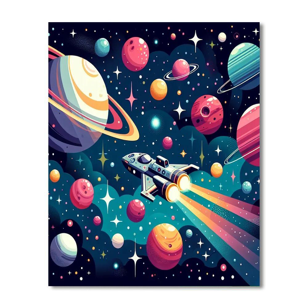 Stellar Galaxy Adventure Paint By Number