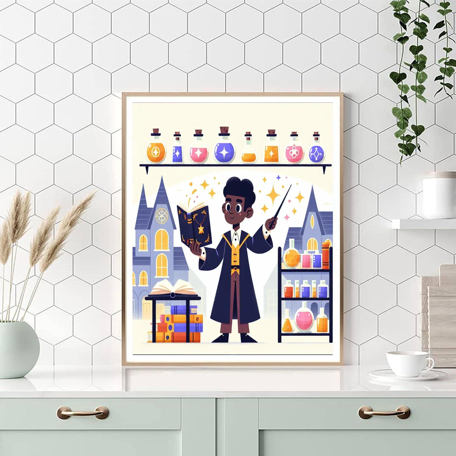 Wizard's School Painting Number Kit