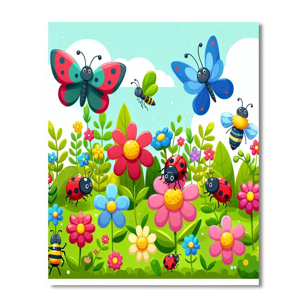 Garden Insect Safari Painting By Numbers Kit