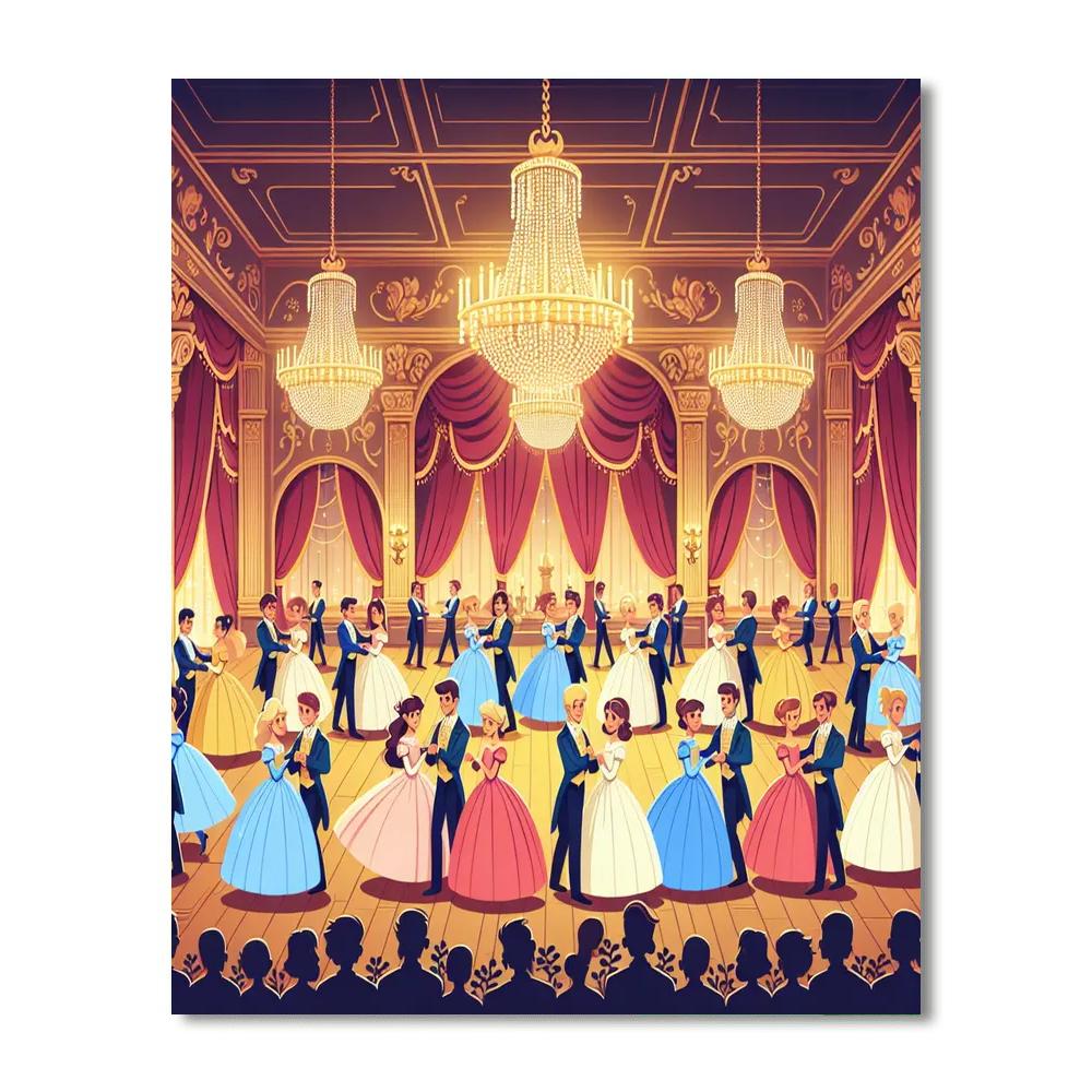 Princess Dreamland Ball Painting By Numbers Kit