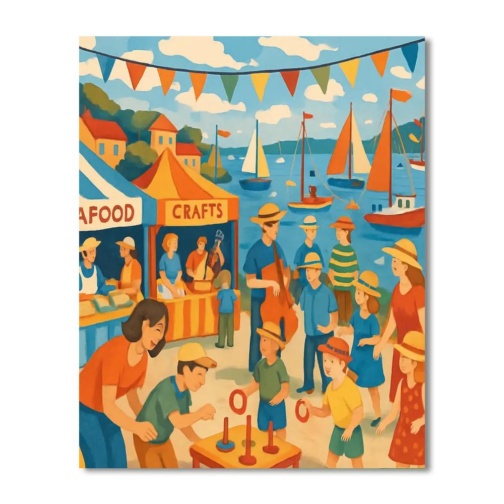 Harbour Festival - England Numbered Painting Kits