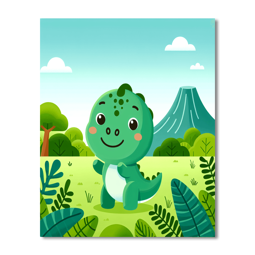 Dinosaur Roar Experience Paint By Numbers